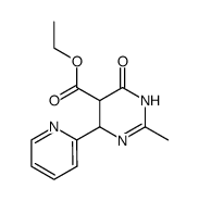 2-Methyl-6-oxo-4-pyridin-2-yl-1,4,5,6-tetrahydro-pyrimidine-5-carboxylic acid ethyl ester Structure