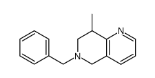 6-benzyl-8-methyl-5,6,7,8-tetrahydro-1,6-naphthyridine结构式