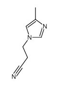 3-(4-methylimidazol-1-yl)propanenitrile Structure