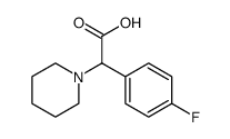 1-Piperidineacetic acid, α-(4-fluorophenyl)结构式