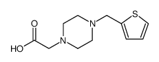 1-Piperazineacetic acid, 4-(2-thienylmethyl) Structure