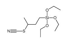 4-triethoxysilylbutan-2-yl thiocyanate Structure