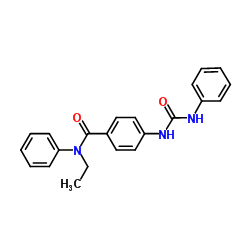 N-Ethyl-N-phenyl-4-[(phenylcarbamoyl)amino]benzamide结构式