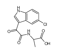 (2S)-2-[[2-(5-chloro-1H-indol-3-yl)-2-oxoacetyl]amino]propanoic acid Structure