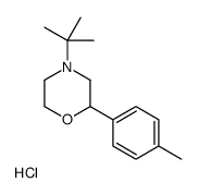 4-tert-butyl-2-(4-methylphenyl)morpholine,hydrochloride结构式