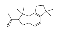 1-(1,2,3,6,7,8-hexahydro-1,1,6,6-tetramethyl-as-indacenyl)ethanone结构式
