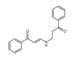 3-(3-oxo-3-phenyl-propylamino)-1-phenyl-propenone Structure
