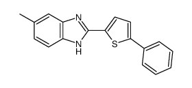 5-methyl-2-(5-phenyl-thiophen-2-yl)-1H-benzoimidazole Structure