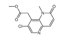 methyl (3-chloro-5-methyl-6-oxo-5,6-dihydro-1,5-naphthyridin-4-yl)acetate结构式