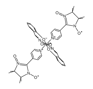 Ni(salicylaldoxime)2(2-(4'-pyridyl)-4,4,5,5-tetramethylimidazoline-1-oxyl-3-oxide)2结构式