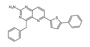 4-benzyl-6-(5-phenyl-2-thienyl)pyrido[3,2-d]pyrimidin-2-ylamine Structure