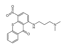 1-[[3-(dimethylamino)propyl]amino]-4-nitro-9H-thioxanthen-9-one结构式