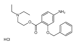 2-(4-amino-2-phenylmethoxybenzoyl)oxyethyl-diethylazanium,chloride结构式