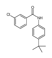 N-(4-tert-Butylphenyl)-3-chlorobenzamide结构式