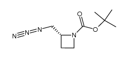 (R)-tert-butyl 2-(azidomethyl)azetidine-1-carboxylate结构式