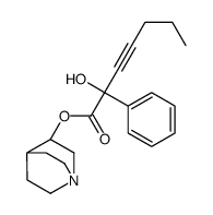 1-azabicyclo[2.2.2]oct-8-yl 2-hydroxy-2-phenyl-hept-3-ynoate structure