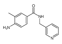 3-甲基-4-氨基-N-(3-吡啶基甲基)苯甲酰胺结构式