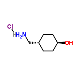trans-4-(Aminomethyl)cyclohexanol hydrochloride structure
