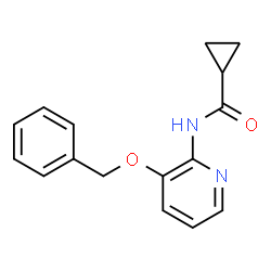 CYCLOPROPYL-N-(3-(PHENYLMETHOXY)(2-PYRIDYL))FORMAMIDE结构式