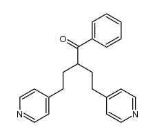 1-phenyl-4-[4]pyridyl-2-(2-[4]pyridyl-ethyl)-butan-1-one Structure