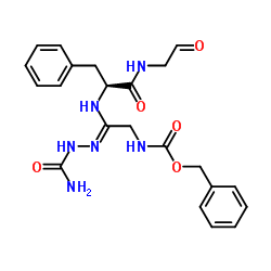 Z-Gly-Phe-Gly-aldehyde semicarbazone Structure