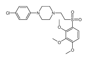 1-(4-chlorophenyl)-4-[2-(2,3,4-trimethoxyphenyl)sulfonylethyl]piperazine Structure