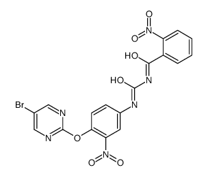 N-(((4-((5-Bromo-2-pyrimidinyl)oxy)-3-nitrophenyl)amino)carbonyl)-2-ni trobenzamide picture