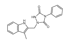 1-[(3-methyl-2-indolyl)methyl]-4-phenylurazole Structure