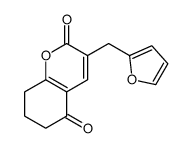 3-(furan-2-ylmethyl)-7,8-dihydro-6H-chromene-2,5-dione Structure