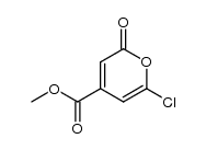 6-chloro-4-methoxycarbonyl-2H-pyran-2-one结构式