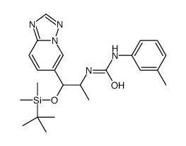 1-(1-([1,2,4]TRIAZOLO[1,5-A]PYRIDIN-6-YL)-1-((TERT-BUTYLDIMETHYLSILYL)OXY)PROPAN-2-YL)-3-(M-TOLYL)UREA structure