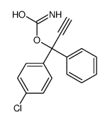 1-(p-Chlorophenyl)-1-phenyl-2-propyne-1-ol=carbamate structure