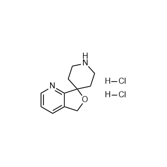 5H-Spiro[Furo[3,4-B]Pyridine-7,4’-Piperidine] Dihydrochloride Structure