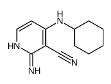 2-amino-4-(cyclohexylamino)pyridine-3-carbonitrile Structure