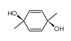 (Z)-1,4-dimethylcyclohexa-2,5-diene-1,4-diol结构式