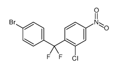 1-[(4-bromophenyl)-difluoromethyl]-2-chloro-4-nitrobenzene Structure