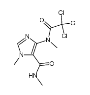 4-(N-trichloroacetyl-N-methylamino)-1-methyl-5-methylaminocarbonylimidazole Structure