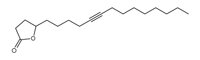 5-(5-tetradecyn-1-yl)dihydro-2(3H)-furanone Structure