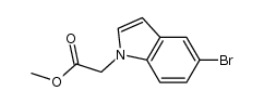 methyl (5-bromo-1H-indol-1-yl)acetate结构式