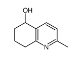 2-methyl-5,6,7,8-tetrahydroquinolin-5-ol结构式