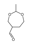 1,3-Dioxepane-5-carboxaldehyde, 2-methyl- (9CI) structure