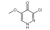 3-chloro-5-methoxy-4(1H)-pyridazinone结构式