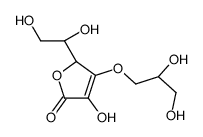 (2R)-2-[(1S)-1,2-dihydroxyethyl]-3-(2,3-dihydroxypropoxy)-4-hydroxy-2H-furan-5-one结构式