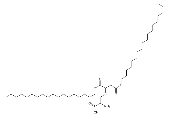 2-amino-3-(1,4-dioctadecoxy-1,4-dioxobutan-2-yl)sulfanylpropanoic acid结构式