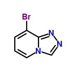 8-溴-[1,2,4]三唑并[4,3-a]吡啶结构式