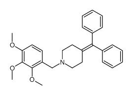 4-benzhydrylidene-1-[(2,3,4-trimethoxyphenyl)methyl]piperidine结构式