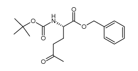 benzyl (2S)-2-[(tert-butoxycarbonyl)amino]-5-oxohexanoate Structure