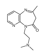 5-[2-(dimethylamino)ethyl]-2-methyl-3H-pyrido[2,3-b][1,4]diazepin-4-one Structure