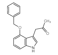 1-(4-phenylmethoxy-1H-indol-3-yl)propan-2-one Structure