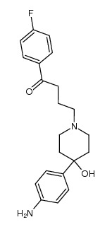4-[4-hydroxy-4-(4-aminophenyl)piperidinyl]-1-(4-fluorophenyl)butanone结构式